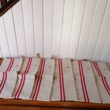 Set of 6 tea towels old Monogram B L