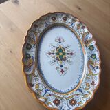 Large oval ceramic platter from Deruta