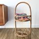 Superb rattan/bamboo bottle holder from the 60s-70s. In excellent condition.