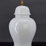 White porcelain lamp by Pillivuyt, Japonisme, France, circa 1970