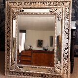 Patinated XIX century cloisonné mirror.