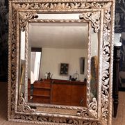 Patinated XIX century cloisonné mirror.