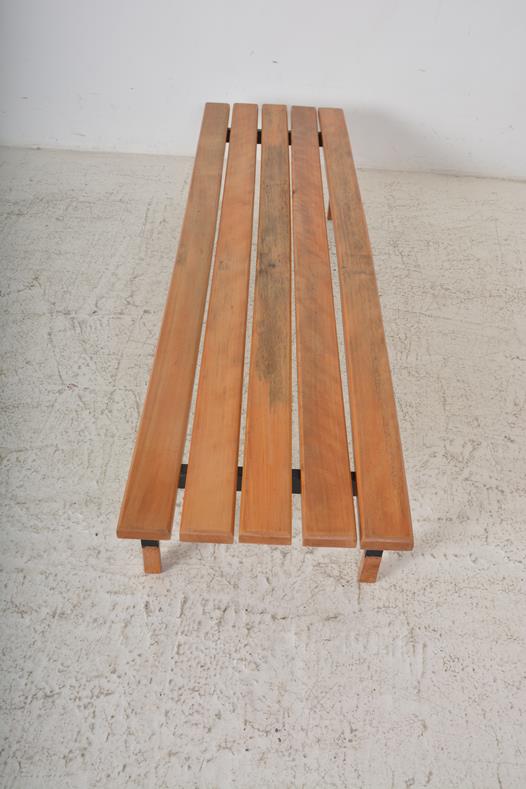 Slatted bench dating from the 60s