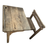 Bureau d'écolier en bois