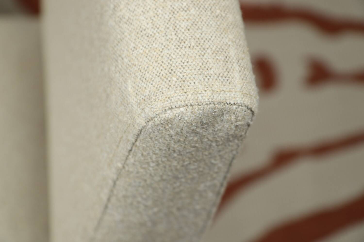 Vintage armchair Bouclè Beige lounge chair Mid Century Modern