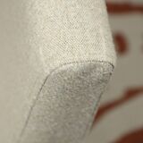 Vintage armchair Bouclè Beige lounge chair Mid Century Modern