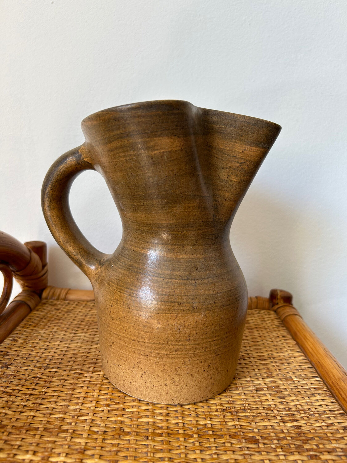 Pitcher in stoneware manufacture Lonchamp