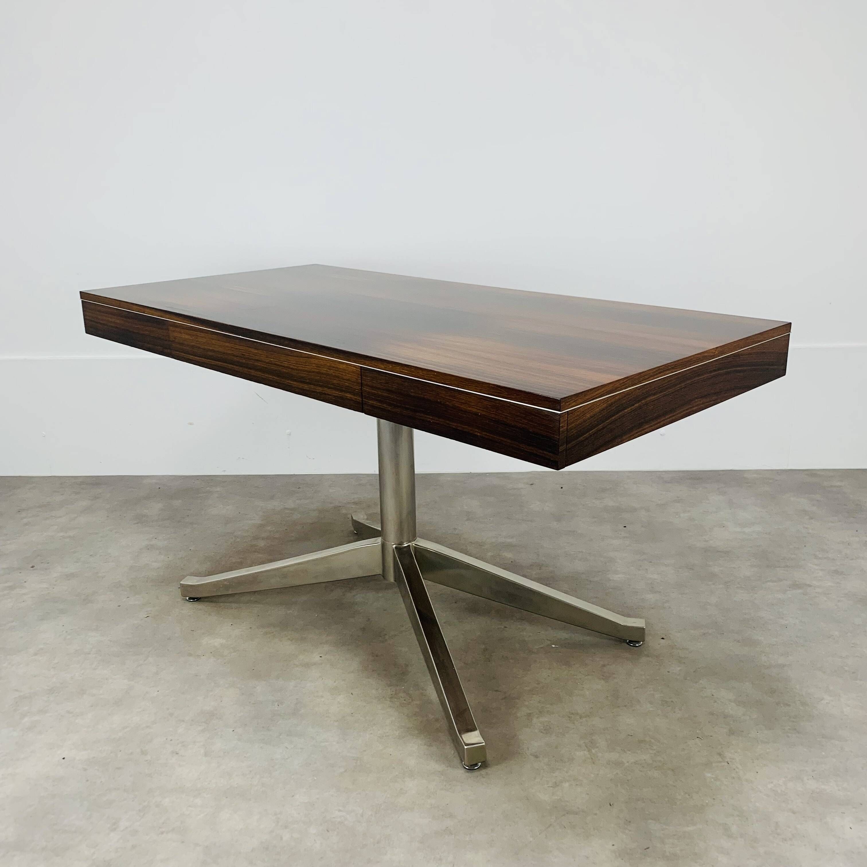 Rosewood desk from the 1960s, attributed to Florence Knoll, Partners model.