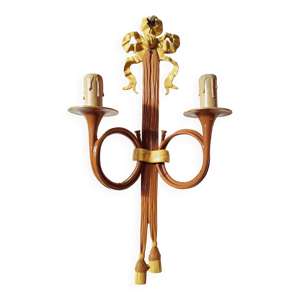 Applique murale en métal - iii bronze