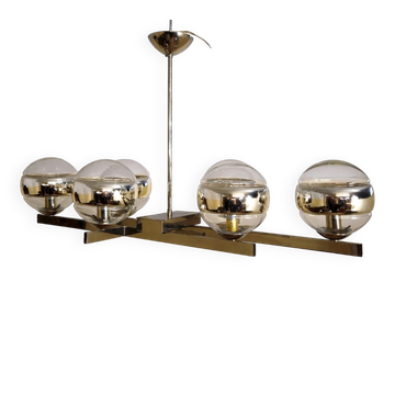 Gaétano Sciolari Milan : Lustre vintage design années 1970