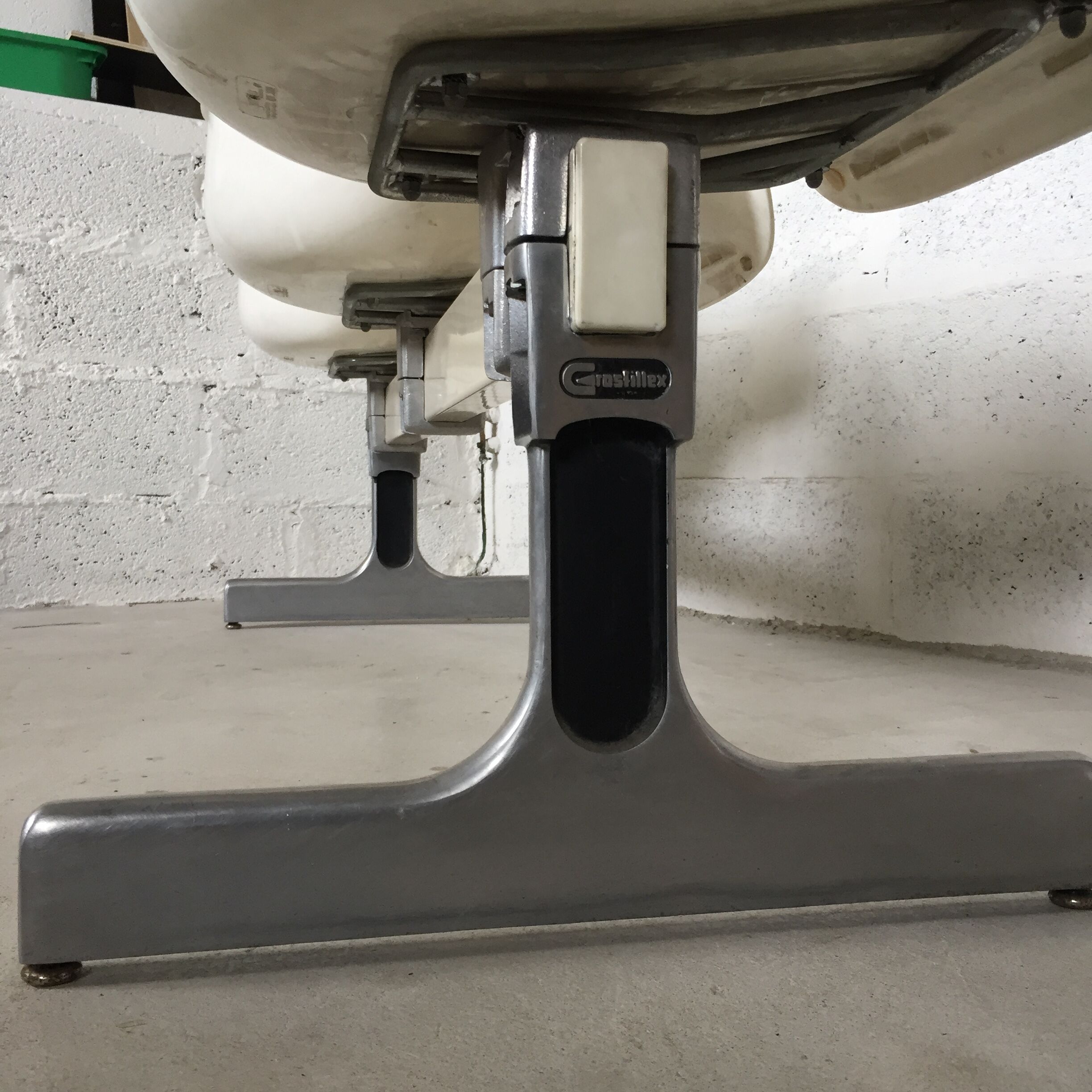 Vintage bench, by Albert Jacob for Grofillex, 1970s