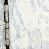 Antique industrial workbench