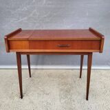Scandinavian console dressing table desk with drop-down top