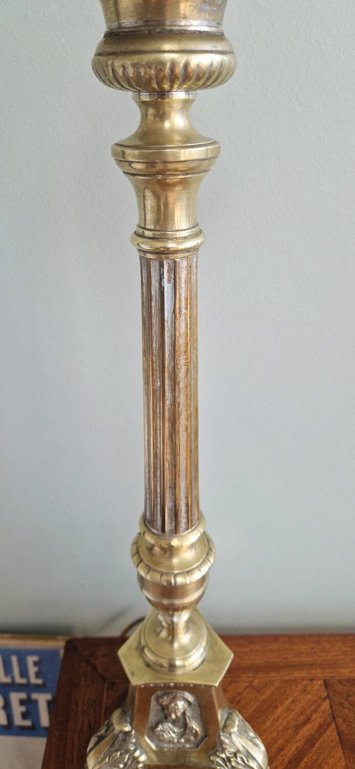 Church candle lamp base, early 20th century