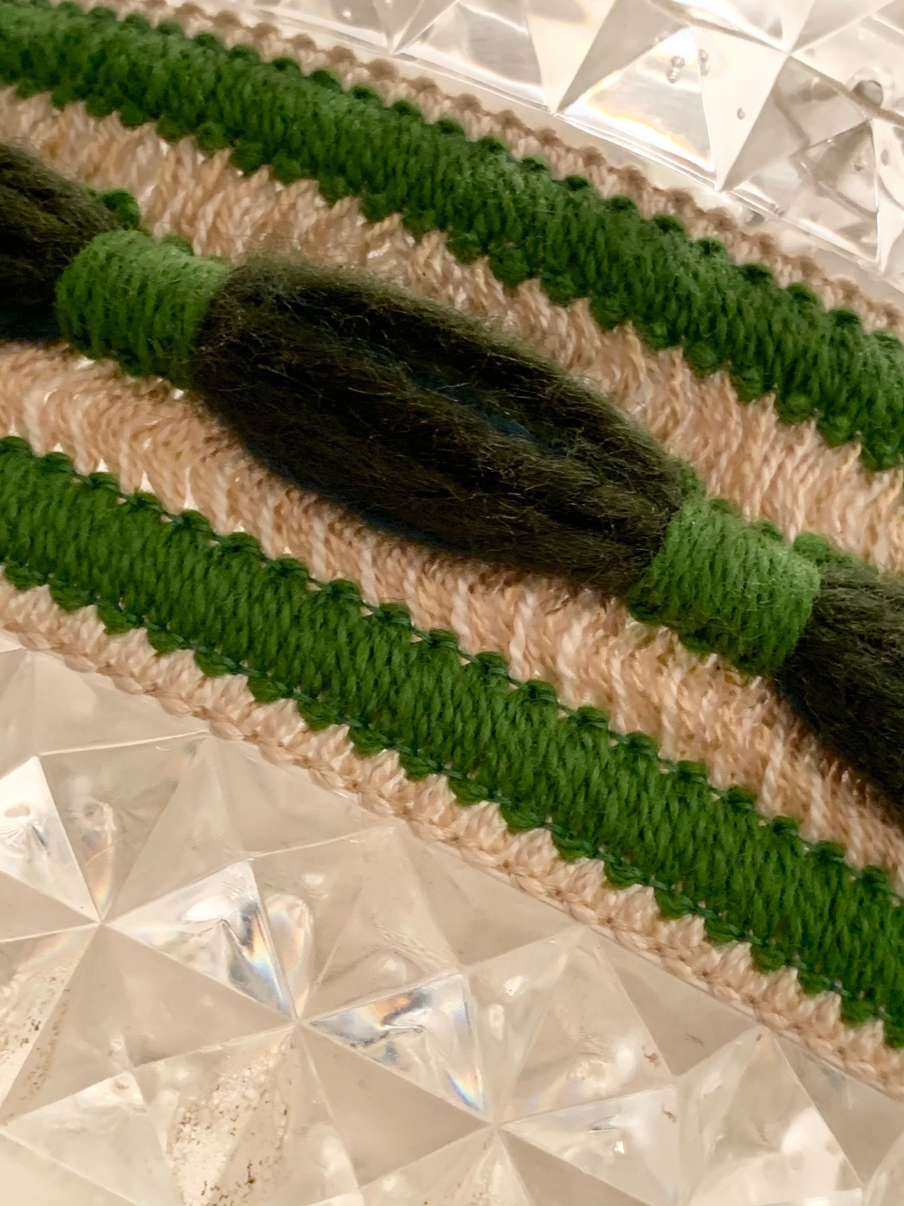 Glass and plexiglass suspension 1970