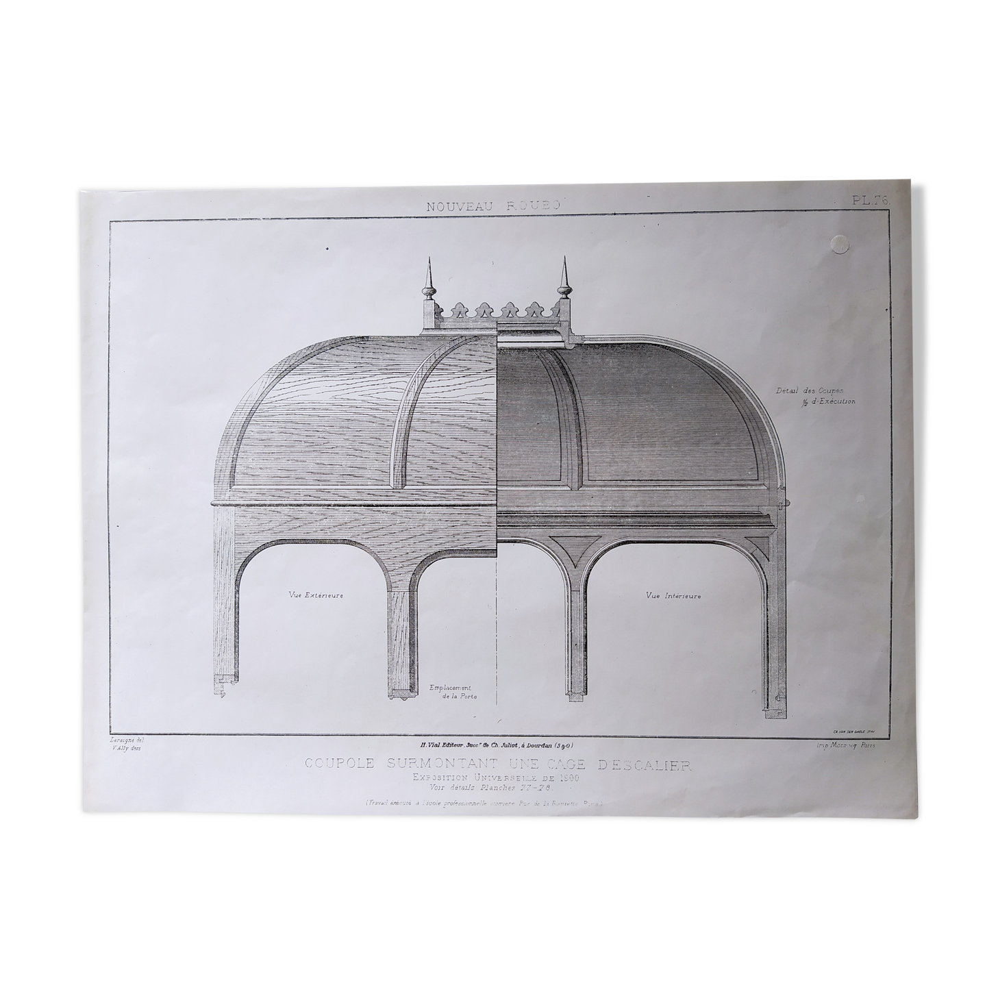 18 carpentry boards " Roubo "