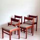 4 eetkamerstoelen H.W. Klein voor Bramin – teakhout – jaren 60