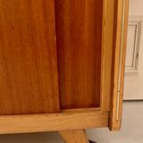 Vintage shoe cabinet with compass feet