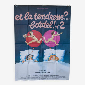 Affiche 120x160 et la tendresse bordel numero 2 Fabrice Luchini 1983