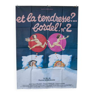 Poster 120x160 and the tenderness brothel number 2 Fabrice Luchini 1983