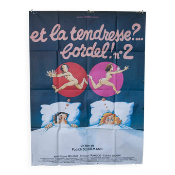 Poster 120x160 and the tenderness brothel number 2 Fabrice Luchini 1983