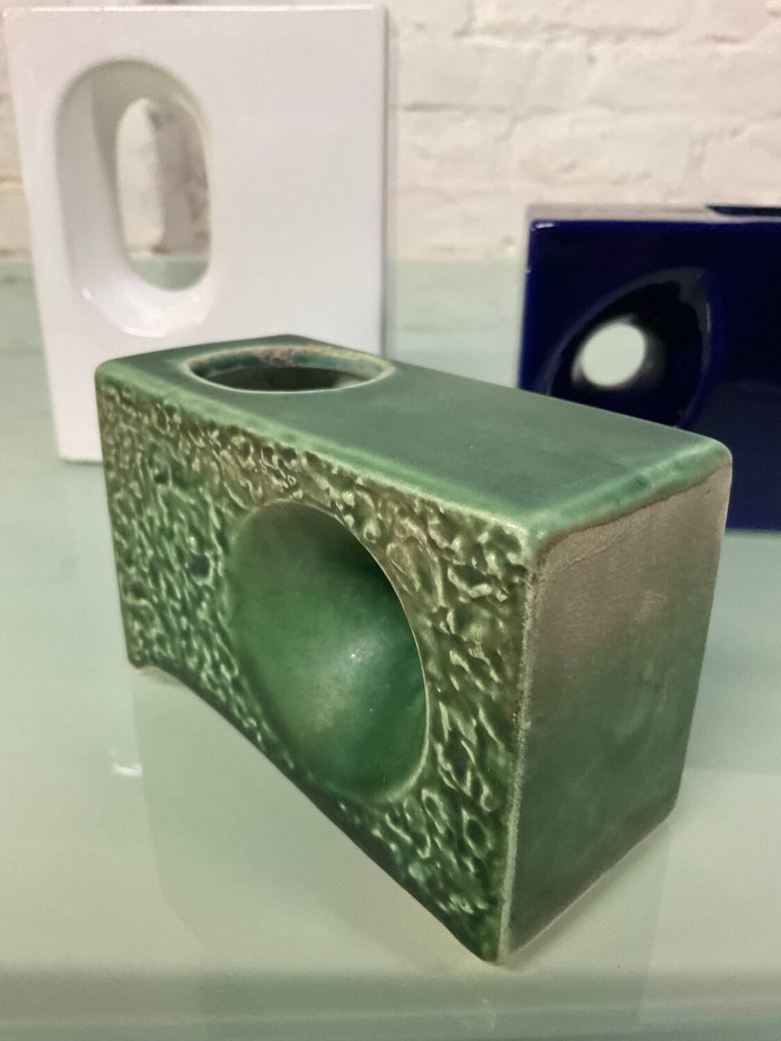 Trio of vintage ceramic vases