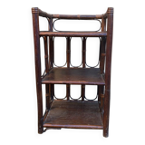 dark brown bamboo shelf