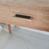 Raw wood desk, 1960s