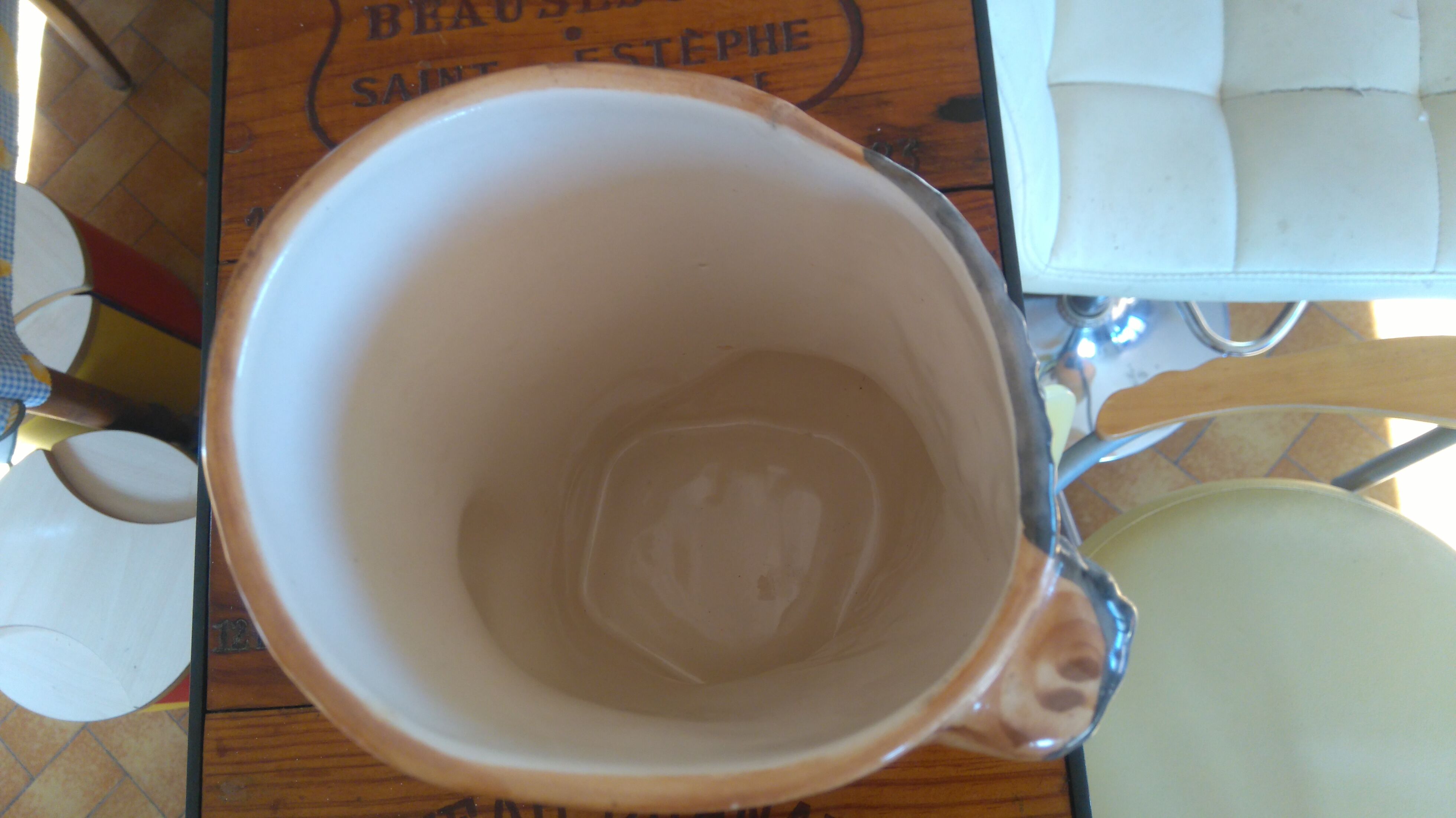 Duo of ceramics "wood" of Vallauris