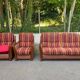 Two-seater sofa Art Deco inspiration Cavel France 2000s