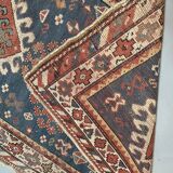 Antique kazak rug blue ground