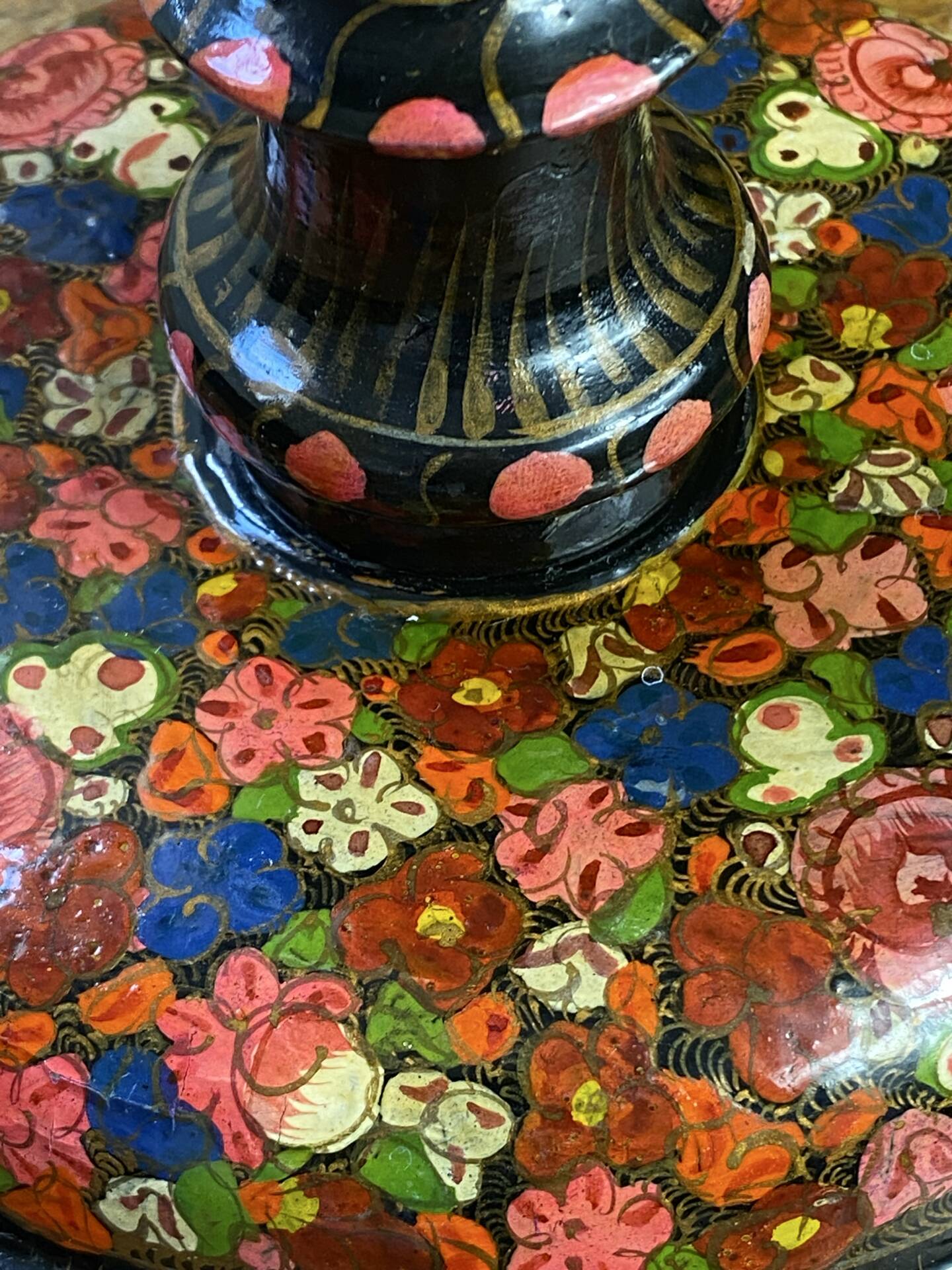Kashmiri lamp base