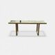 Large brass and glass console by Roméo Rega Italy circa 1970 - L