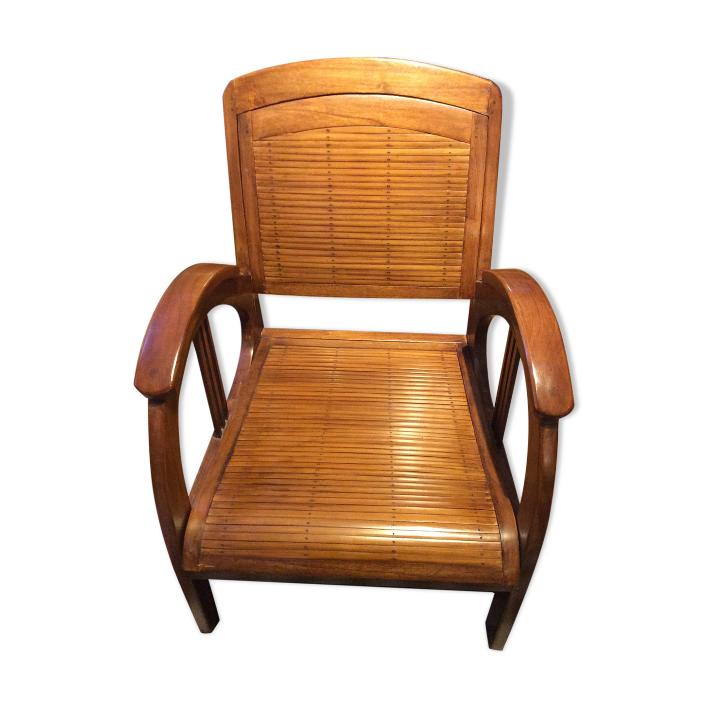 Old wooden armchair