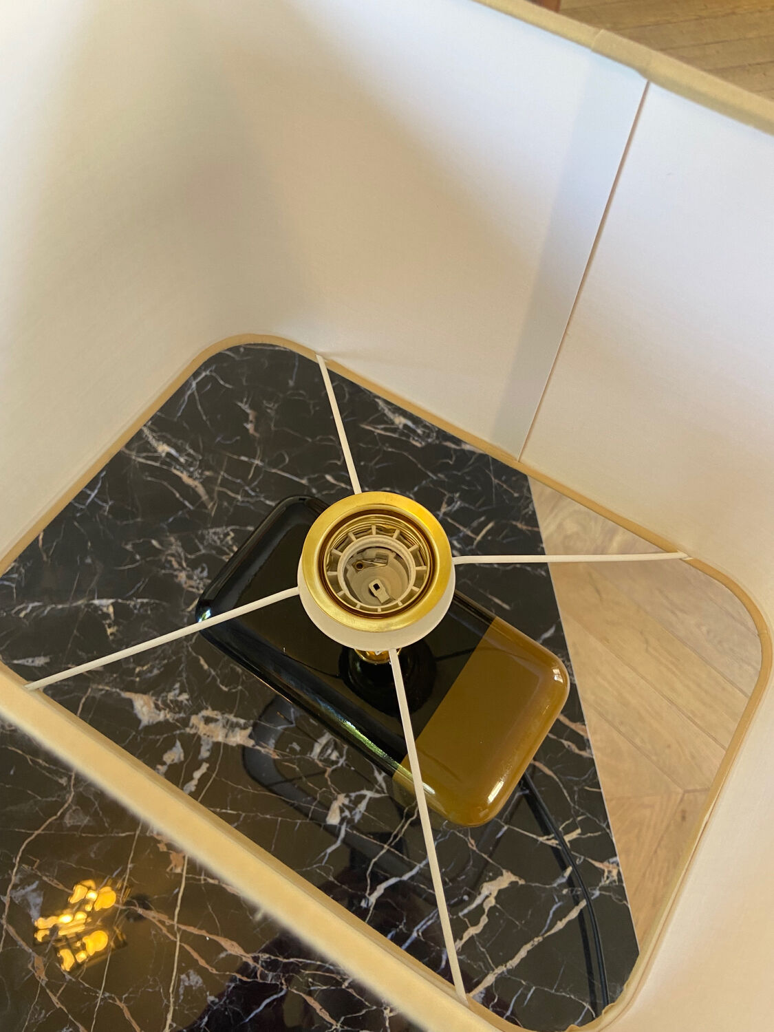 Bourbon lamp black mustard red edition