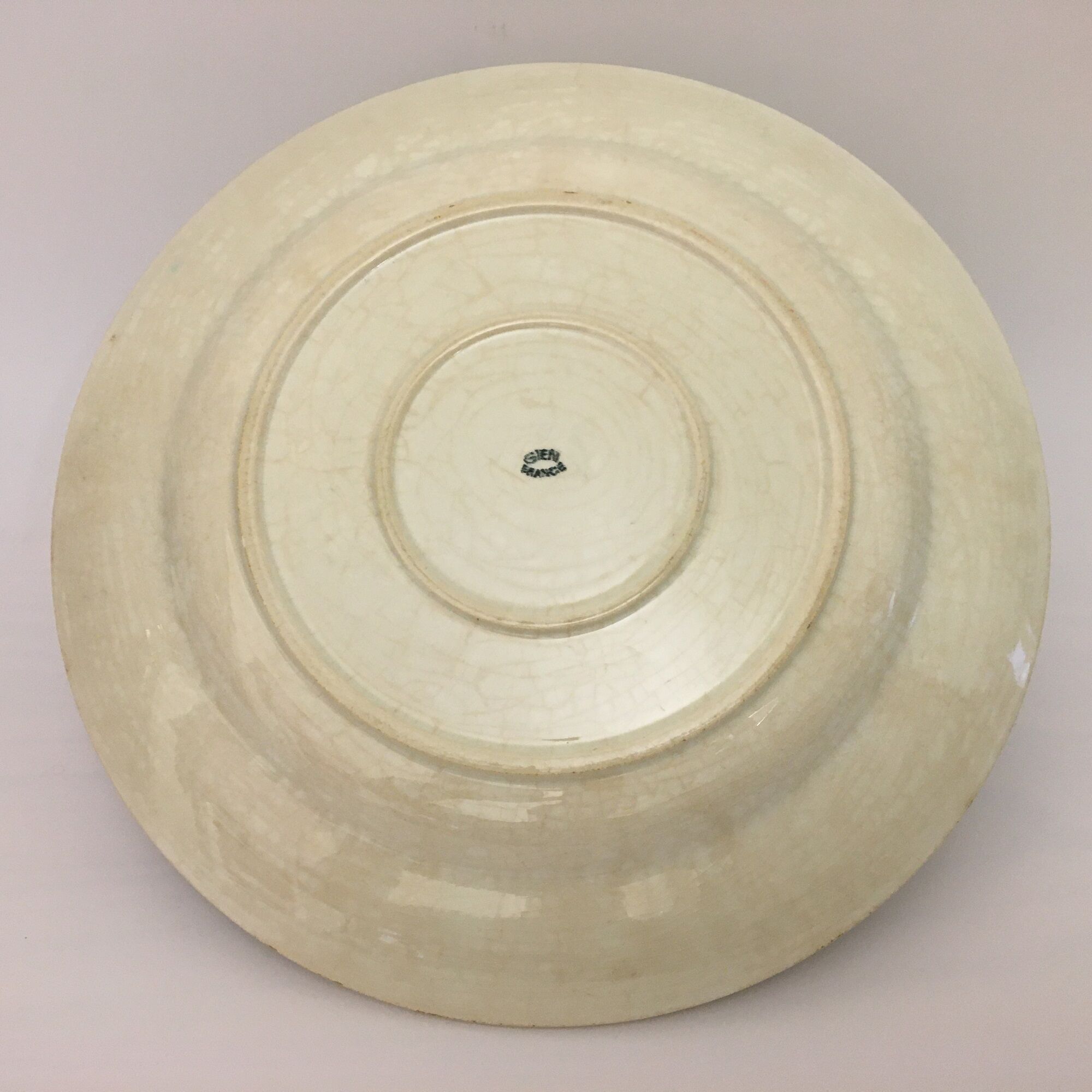 Service Dish Signed "Gien"