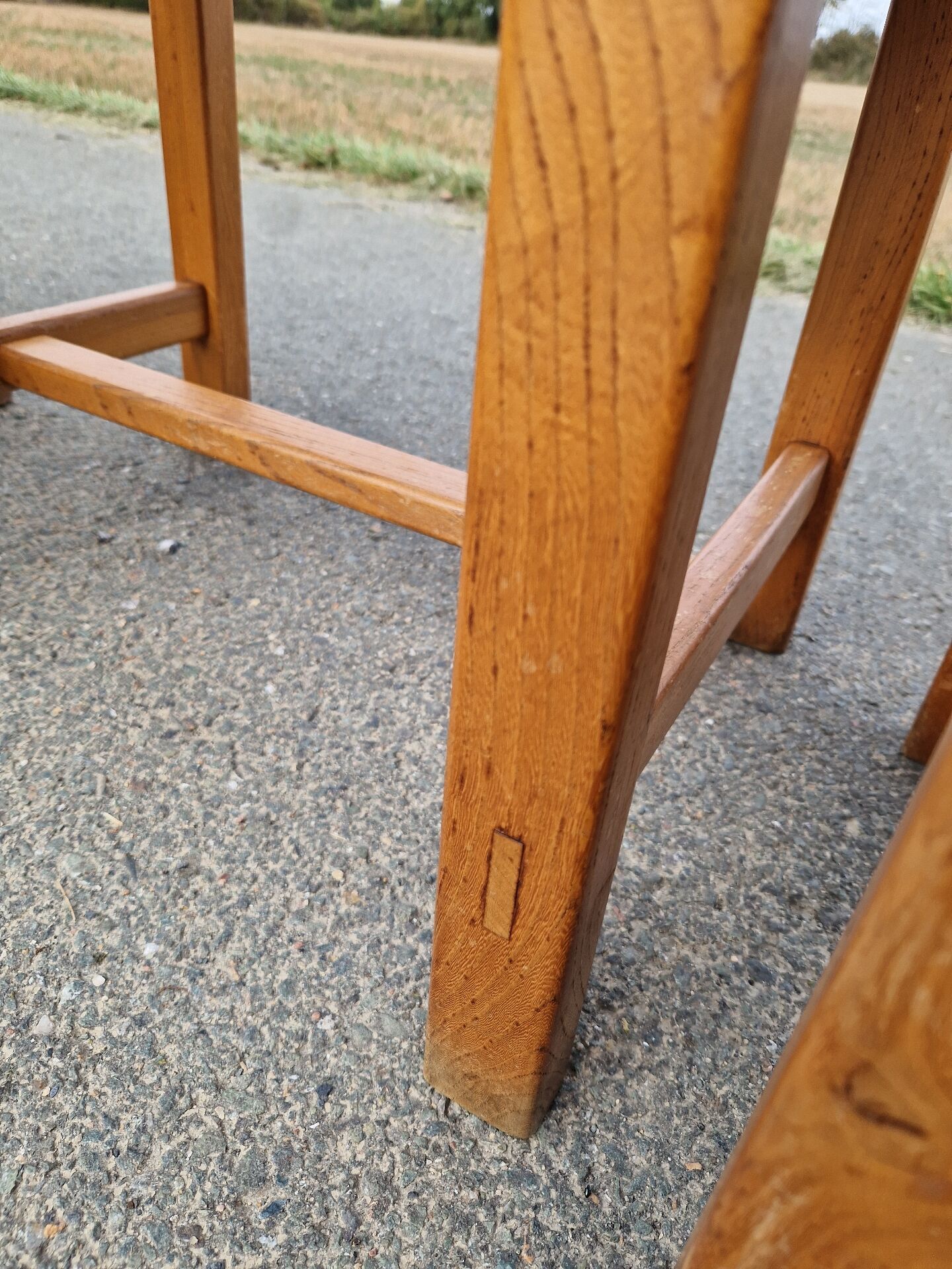 Set of 4 elm chairs from the Regain house.