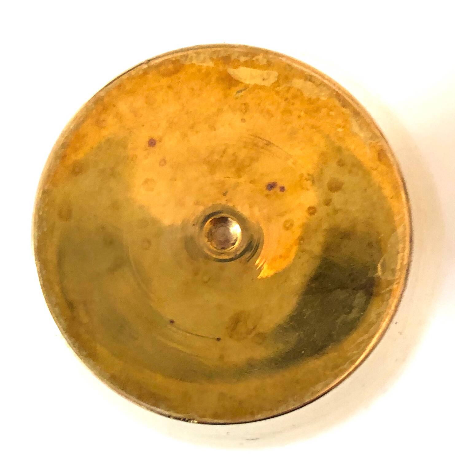 Antique gilded brass vase