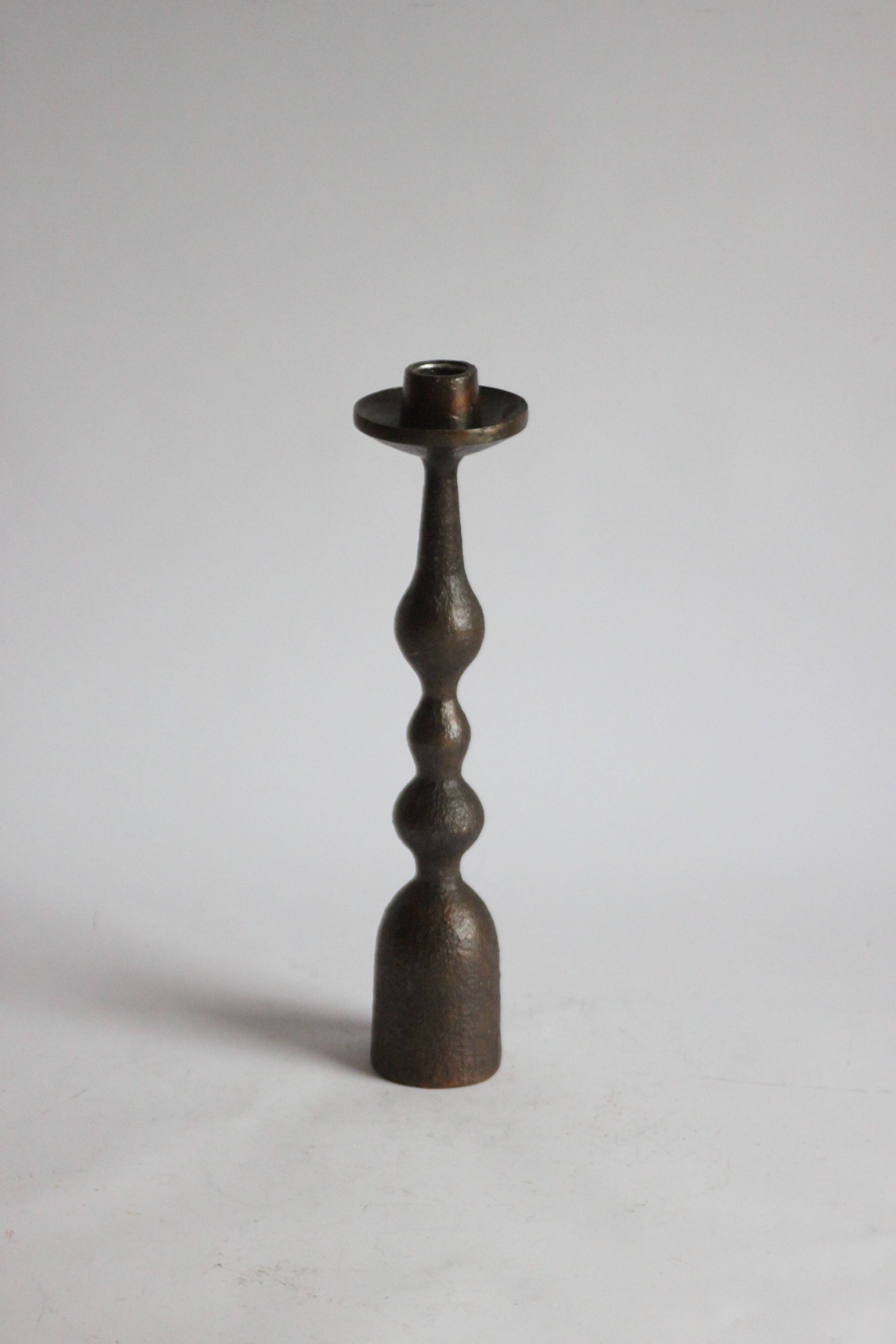 Brutalist candle stick, 1970s