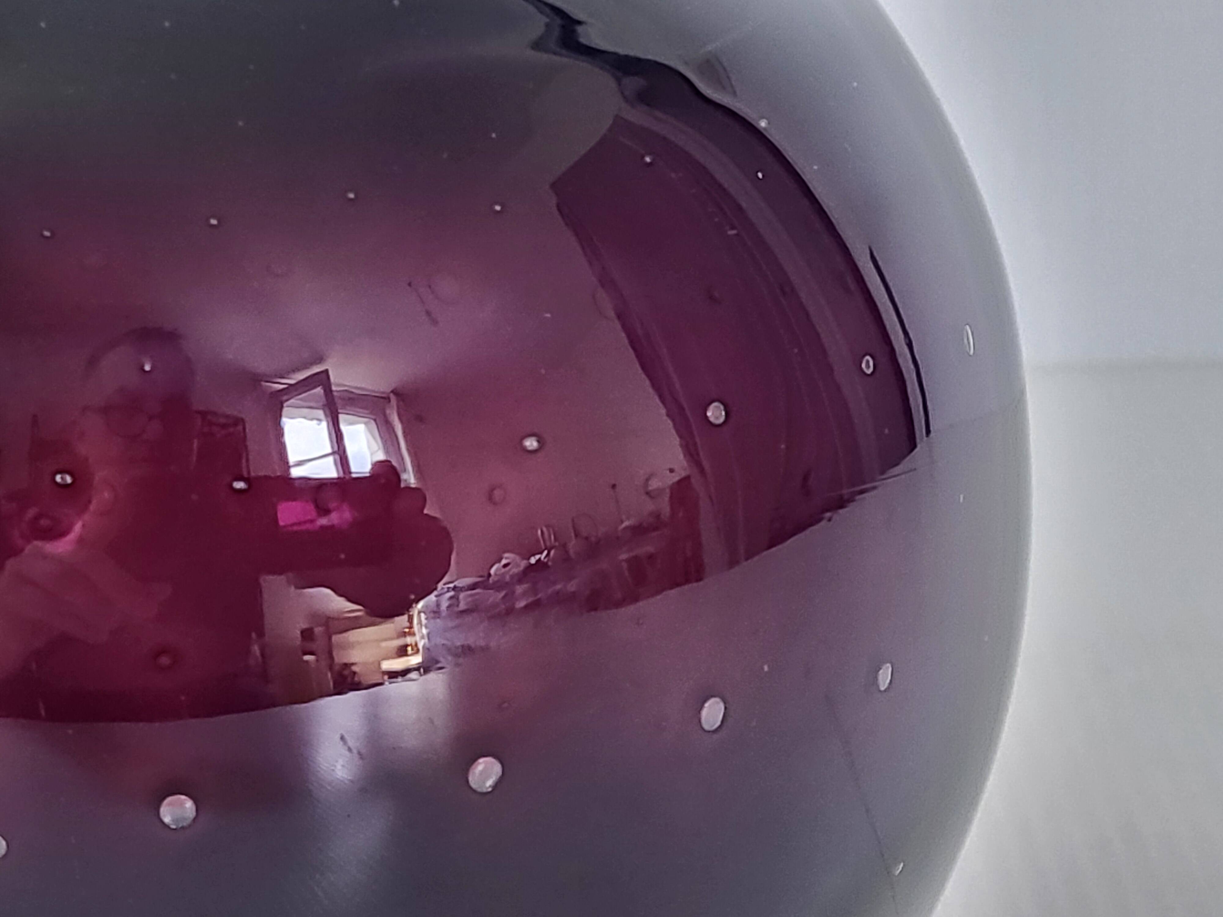 Vintage Murano glass ball vase 1960