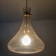 Designer drop pendant in blown and bubbled glass, Capital Lighting