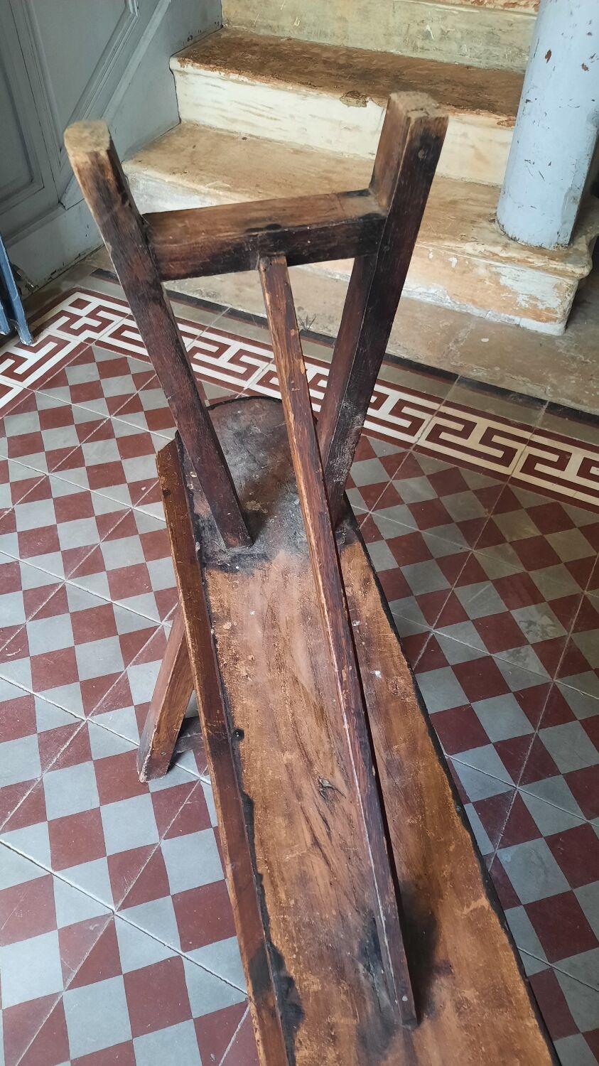 Farmhouse table and benches