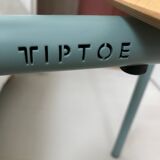 Wood and steel tiptoe SSD chair