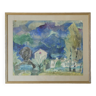 Frideborg Bryth, Watercolor, 1950, Framed