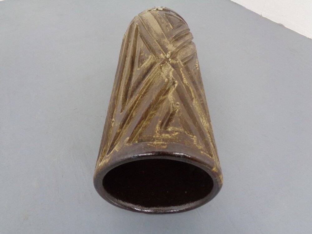 Large Brutalist Ceramic Umbrella Stand, Italy, 1960s