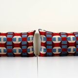 Paire de coussins ikat