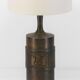 Brutalist bronze lamp Stig Blomberg lion's head 1960