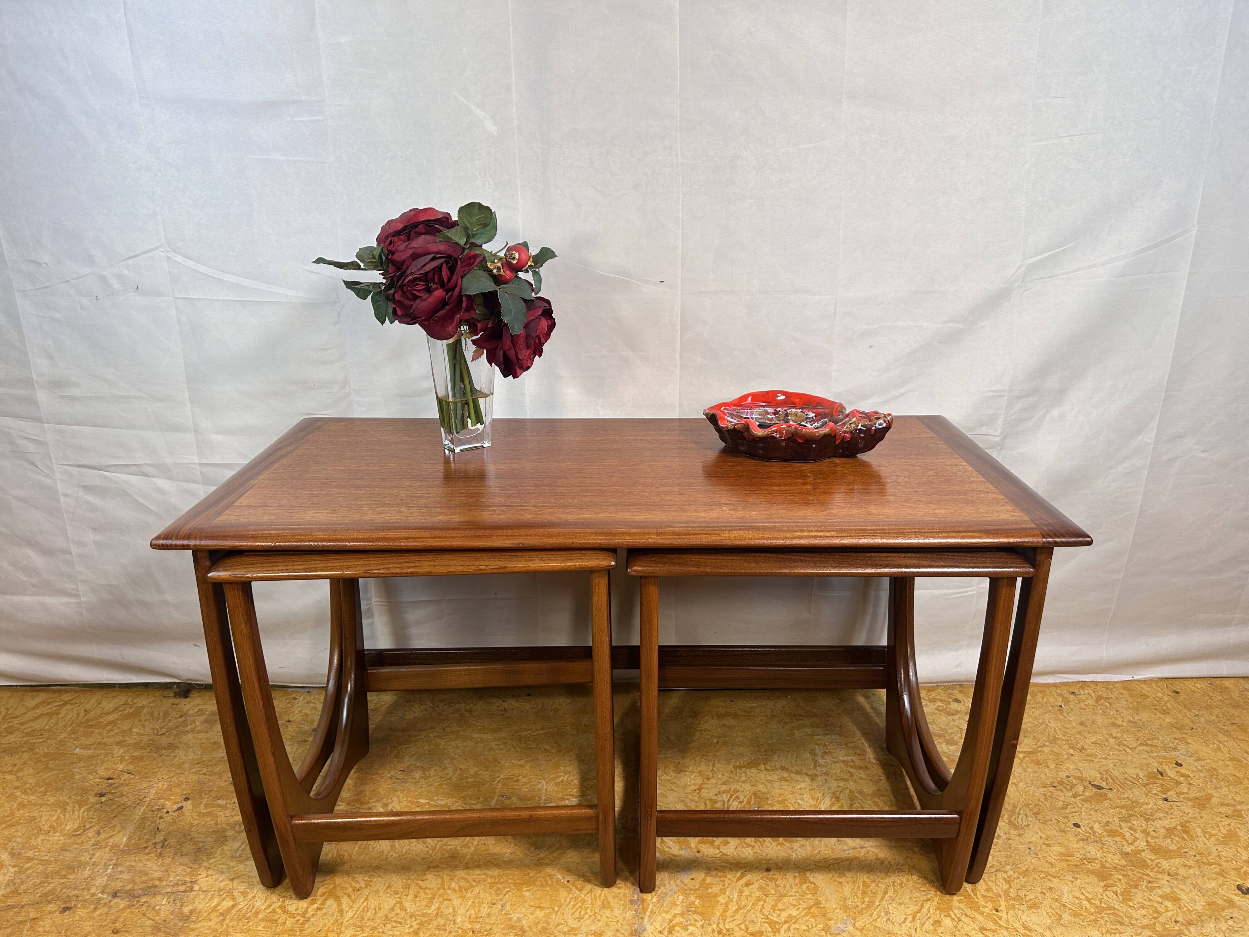 Mid-Century Retro Vintage Teak Nest of Tables by G Plan – Astro Line