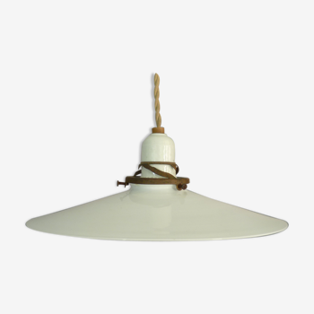 Suspension en opaline blanche