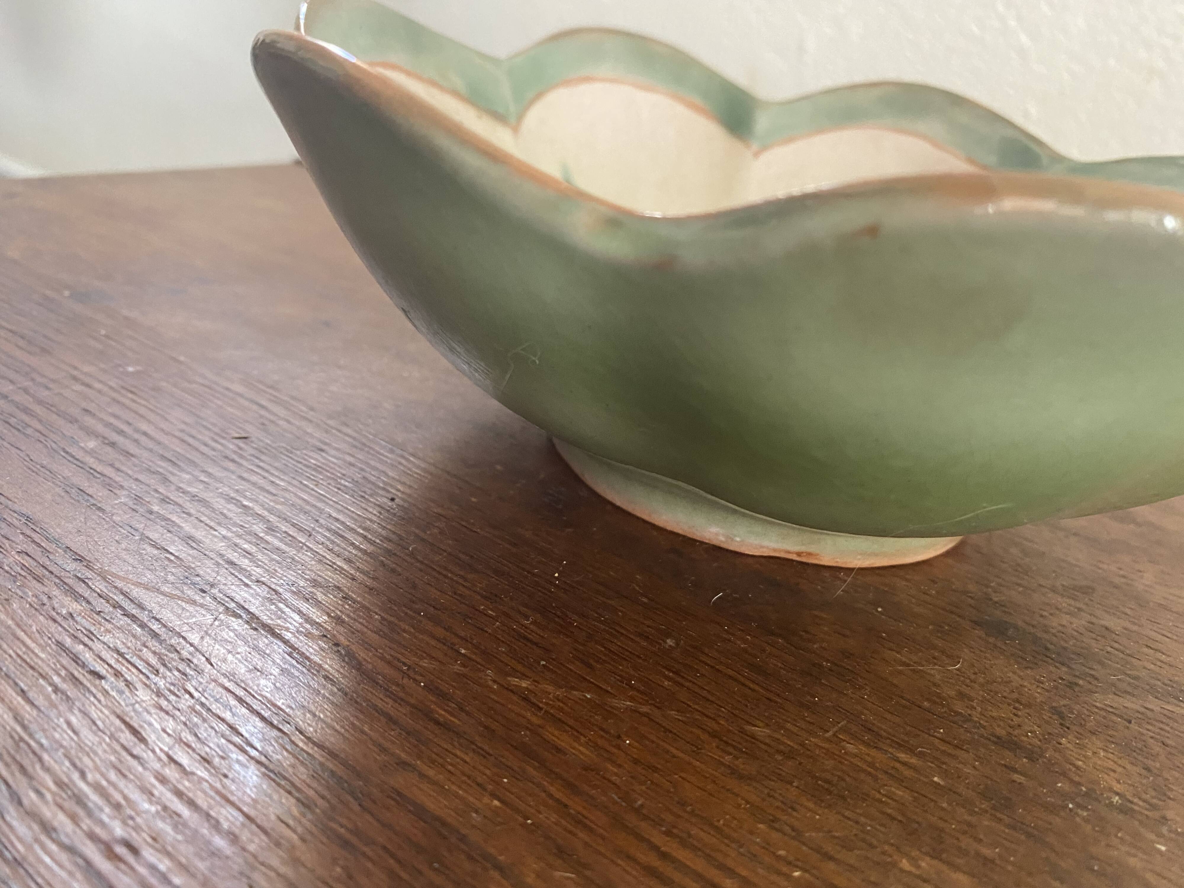 Enamelled dish signed Paul Bay.